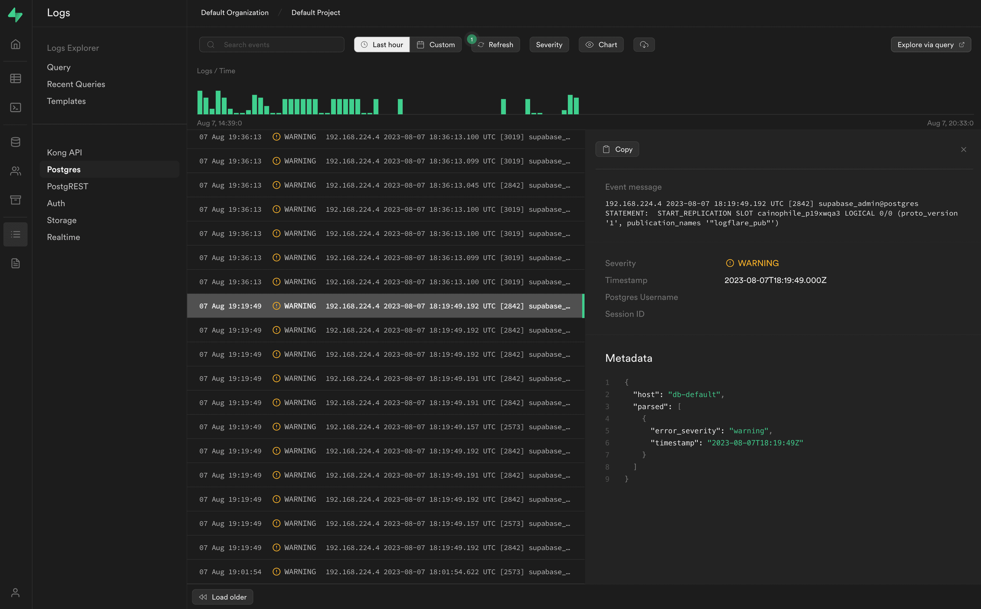 Logs are now accessible locally in the dashboard