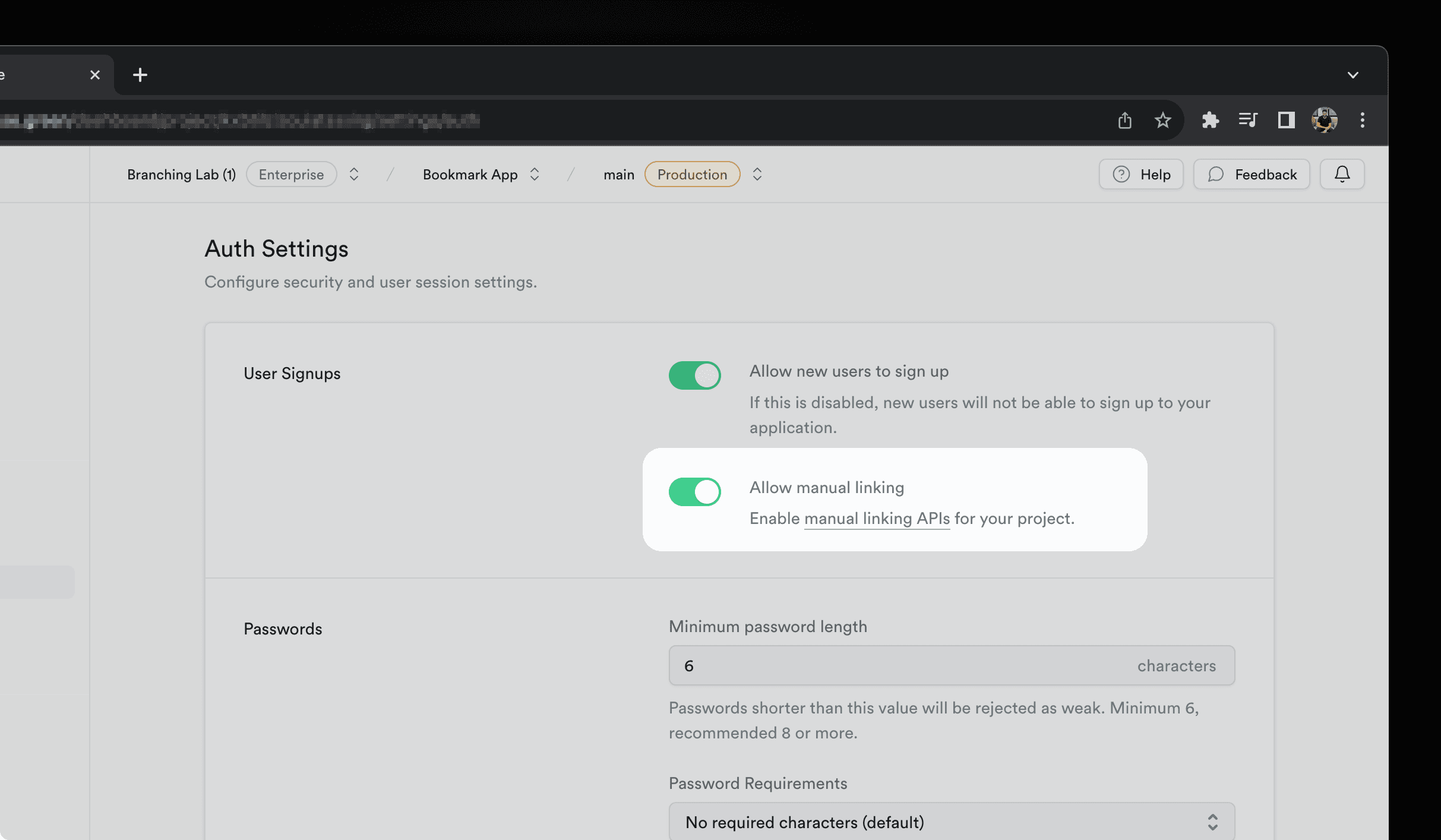 How to enable manual linking